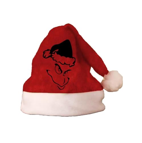 Udbeksid Christmas Hats Weihnachten Mütze – Mini Weihnachtsmützen Deko für Party, Beanie Weihnachtsmannmütze, Lange Weihnachtsmütze, Festliche Weihnachtsdeko Hut für Erwachsene & Kinder(A28,M) von Udbeksid