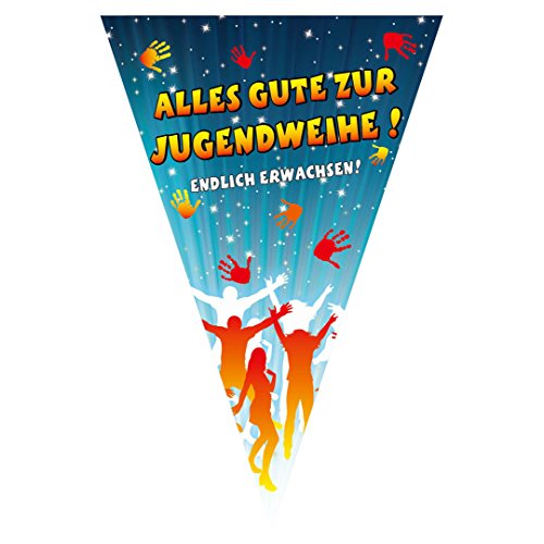 1 Wimpelkette Alles Gute zur Jugendweihe, 10 Meter von Udo Schmidt GmbH & Co