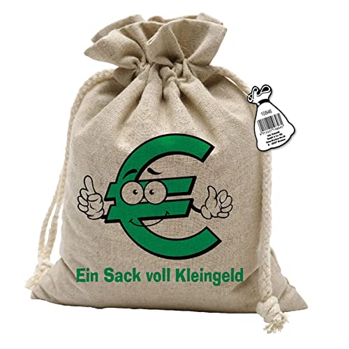 Jute-Beutel Ein Sack voll Kleingeld, 20x14 cm von Udo Schmidt GmbH