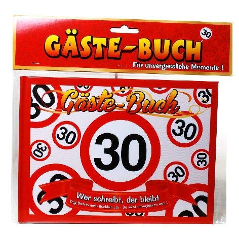 Geburtstag Gästebuch 30 Jahre Verkehrsschild Party Deko Gäste - Buch von Udo Schmidt