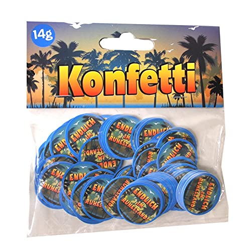 Udo Schmidt 1 Pack Konfetti Endlich Ruhestand Papier ca 14 g von Udo Schmidt