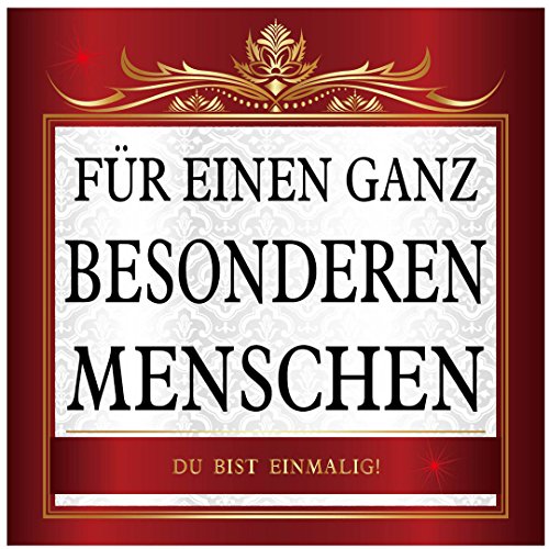 Aufkleber Du bist einmalig für einen besonderen Menschen Sticker 10 x 10 cm von Udo Schmidt