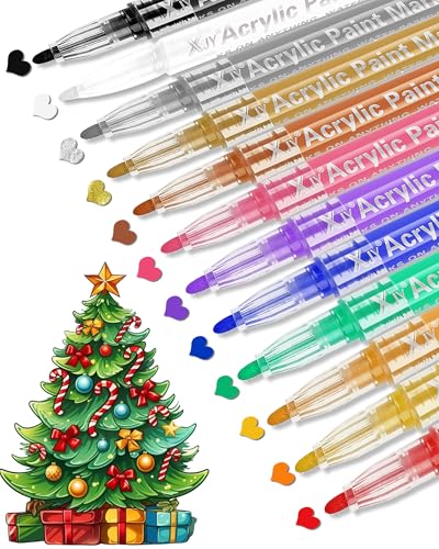 Weihnachts-Kunst- und Bastelarbeiten für Kinder im Alter von 4–8 Jahren, Acrylfarben-Marker, Stifte, Ornamente, Kunstbedarf für Mädchen im Alter von 8–12 Jahren, Malset für Erwachsene, Männer, Jungen, von Ufoabpar