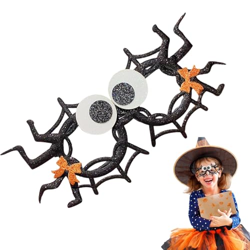 Uhngw Halloween-Brille für Kinder,Cosplay-Brille - Gruselige Spinnen-Fledermaus-dekorative Halloween-Gläser - Cosplay-Zubehör, Partyzubehör, Halloween-Kostüm für Rollenspiele, Karneval, Cosplay-Party von Uhngw