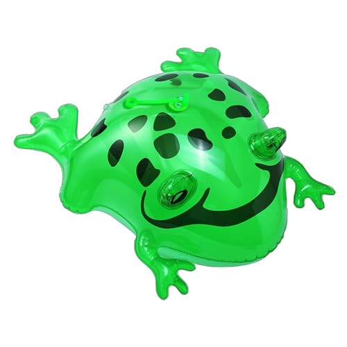 Uhngw Schildkrötenspielzeug, aufblasbarer Frosch - Hüpfendes leuchtendes großes Froschspielzeug | Cartoon-Dschungel-Tierspielzeug, lustige Kinder-Partygeschenke, Frosch-Partydekorationen von Uhngw
