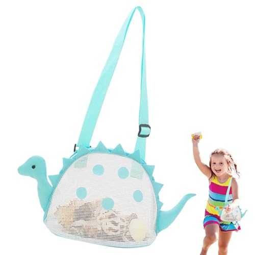 Uhngw Strandtasche für Kinder, Strandspielzeugtasche | Spielzeugtaschen aus Netzstoff mit großem Fassungsvermögen, Kinder-Tragetasche - Mehrzweck-Strandtasche für Kinder, Strandspielzeug, Netztasche von Uhngw