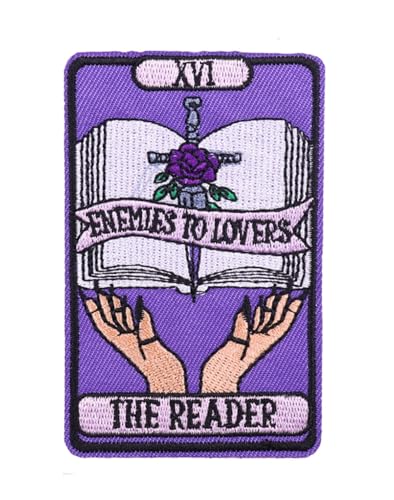 Uijokdef 1 x neuartige Tarotkarte zum Aufbügeln oder Aufnähen, bestickte Applikation, Reparaturflicken, dekoratives Emblem, Bastelzubehör, Kollektion (Tarot 4) von Uijokdef