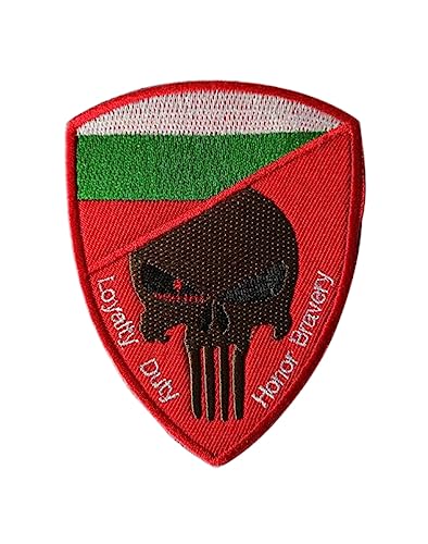 Uijokdef 1 x Aufnäher mit Totenkopf- und Bulgarien-Flagge, bestickt, taktisch, Militär, Bulgarien, Bulgarien (Bulgarien) von Uijokdef