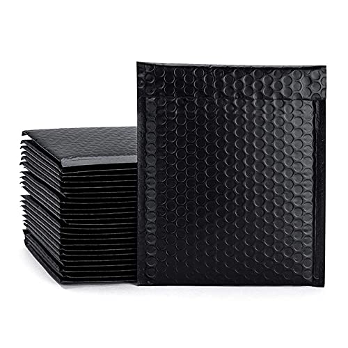 100 StüCk 18 X 16 + 4CM Schwarz Mail LäNgere Postsack Bag Wasserdichte Bag von Uinfhyknd