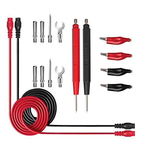 Uinfhyknd 16 StüCke Multimeter PrüFspitze PrüFleitungen Kit Ersetzen TestdräHte Sonden für Digital Multimeter Krokodil Klemmen U Typ Sonde von Uinfhyknd