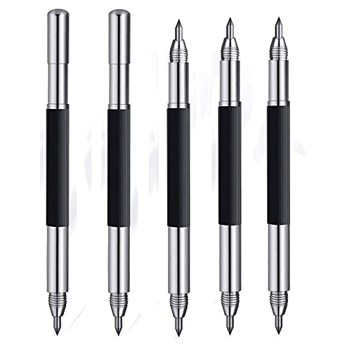 Uinfhyknd Wolfram Karbid AnreißStifte 5 Pack, Gravier Stift mit Doppel Kopf Design - AnreißWerkzeug mit Wolfram Karbid Spitze von Uinfhyknd