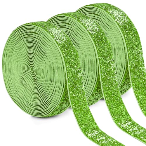 Uiopa 3 Rollen Glitzerband Samtband Grün Geschenkband Breit 20mm x 4,5m Schleifenband Samt Dekoband Ribbon Stoffbänder für Geschenkverpackungen, Kränze, Blumensträuße, DIY-Projekte Uiopa 3 Rollen Glitzerband Samtband Grün Geschenkband Breit 20mm x 4,5m Schleifenband Samt Dekoband Ribbon Stoffbänder für Geschenkverpackungen, Kränze, Blumensträuße, DIY-Projekte von Uiopa