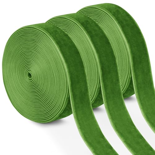 Uiopa 3 Rollen Samtband Grün Geschenkband Breit 20mm x 4,5m Schleifenband Samt Dekoband Ribbon Stoffbänder für Geschenkverpackungen, Kränze, Blumensträuße, DIY-Projekte Uiopa 3 Rollen Samtband Grün Geschenkband Breit 20mm x 4,5m Schleifenband Samt Dekoband Ribbon Stoffbänder für Geschenkverpackungen, Kränze, Blumensträuße, DIY-Projekte von Uiopa