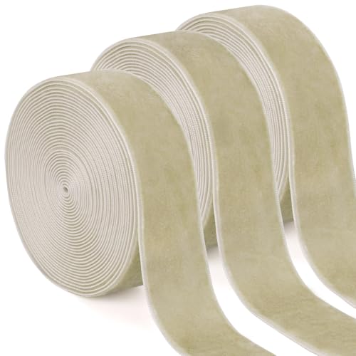 Uiopa 3 Rollen Samtband Helles Khaki Geschenkband Breit 25mm x 4,5m Schleifenband Samt Dekoband Ribbon Stoffbänder für Geschenkverpackungen, Kränze, Blumensträuße, DIY-Projekte Uiopa 3 Rollen Samtband Helles Khaki Geschenkband Breit 25mm x 4,5m Schleifenband Samt Dekoband Ribbon Stoffbänder für Geschenkverpackungen, Kränze, Blumensträuße, DIY-Projekte von Uiopa