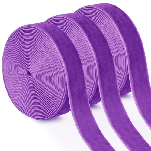 Uiopa 3 Rollen Samtband Lila Geschenkband Breit 20mm x 4,5m Schleifenband Samt Dekoband Ribbon Stoffbänder für Geschenkverpackungen, Kränze, Blumensträuße, DIY-Projekte Uiopa 3 Rollen Samtband Lila Geschenkband Breit 20mm x 4,5m Schleifenband Samt Dekoband Ribbon Stoffbänder für Geschenkverpackungen, Kränze, Blumensträuße, DIY-Projekte von Uiopa