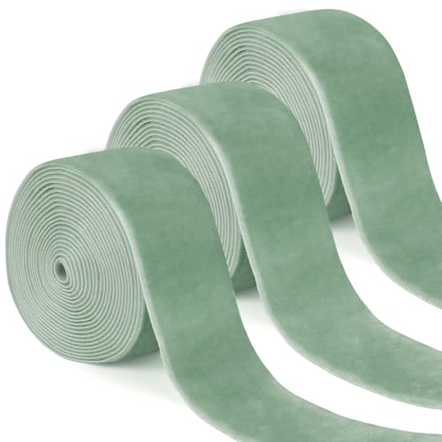 Uiopa 3 Rollen Samtband Mintgrün Geschenkband Breit 38mm x 2,7m Schleifenband Samt Dekoband Ribbon Stoffbänder für Geschenkverpackungen, Kränze, Blumensträuße, DIY-Projekte Uiopa 3 Rollen Samtband Mintgrün Geschenkband Breit 38mm x 2,7m Schleifenband Samt Dekoband Ribbon Stoffbänder für Geschenkverpackungen, Kränze, Blumensträuße, DIY-Projekte von Uiopa