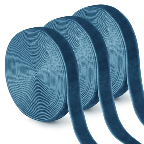Uiopa 3 Rollen Samtband Pfauenblau Geschenkband Breit 10mm x 4,5m Schleifenband Samt Dekoband Ribbon Stoffbänder für Geschenkverpackungen, Kränze, Blumensträuße, DIY-Projekte Uiopa 3 Rollen Samtband Pfauenblau Geschenkband Breit 10mm x 4,5m Schleifenband Samt Dekoband Ribbon Stoffbänder für Geschenkverpackungen, Kränze, Blumensträuße, DIY-Projekte von Uiopa