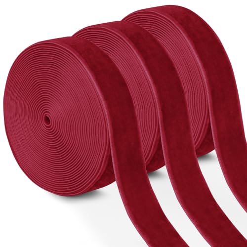 Uiopa 3 Rollen Samtband Rot Geschenkband Breit 15mm x 4,5m Schleifenband Samt Dekoband Ribbon Stoffbänder für Geschenkverpackungen, Kränze, Blumensträuße, DIY-Projekte Uiopa 3 Rollen Samtband Rot Geschenkband Breit 15mm x 4,5m Schleifenband Samt Dekoband Ribbon Stoffbänder für Geschenkverpackungen, Kränze, Blumensträuße, DIY-Projekte von Uiopa