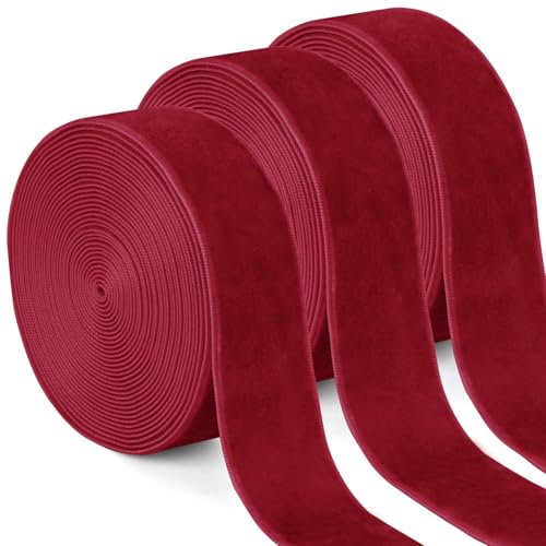 Uiopa 3 Rollen Samtband Rot Geschenkband Breit 25mm x 4,5m Schleifenband Samt Dekoband Ribbon Stoffbänder für Geschenkverpackungen, Kränze, Blumensträuße, DIY-Projekte Uiopa 3 Rollen Samtband Rot Geschenkband Breit 25mm x 4,5m Schleifenband Samt Dekoband Ribbon Stoffbänder für Geschenkverpackungen, Kränze, Blumensträuße, DIY-Projekte von Uiopa