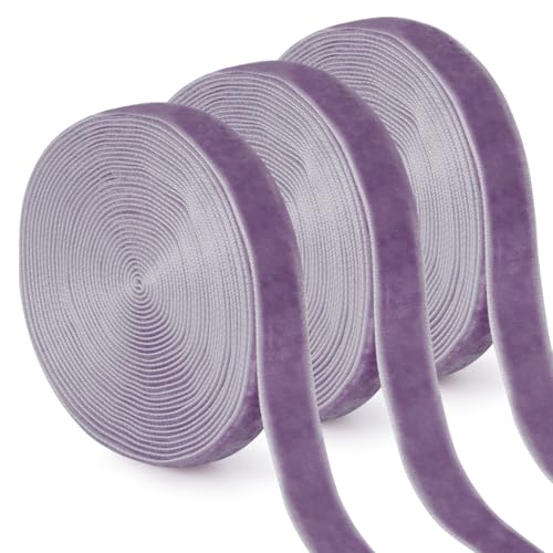 Uiopa 3 Rollen Samtband Taro Violett Geschenkband Breit 10mm x 4,5m Schleifenband Samt Dekoband Ribbon Stoffbänder für Geschenkverpackungen, Kränze, Blumensträuße, DIY-Projekte Uiopa 3 Rollen Samtband Taro Violett Geschenkband Breit 10mm x 4,5m Schleifenband Samt Dekoband Ribbon Stoffbänder für Geschenkverpackungen, Kränze, Blumensträuße, DIY-Projekte von Uiopa
