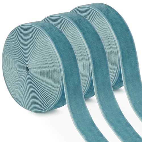 Uiopa 3 Rollen Samtband Türkisblau Geschenkband Breit 20mm x 4,5m Schleifenband Samt Dekoband Ribbon Stoffbänder für Geschenkverpackungen, Kränze, Blumensträuße, DIY-Projekte Uiopa 3 Rollen Samtband Türkisblau Geschenkband Breit 20mm x 4,5m Schleifenband Samt Dekoband Ribbon Stoffbänder für Geschenkverpackungen, Kränze, Blumensträuße, DIY-Projekte von Uiopa