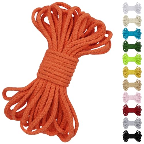 Uiopa Baumwollkordel 7mm x 10m, Kordelband Natürliche Makramee Garn 7mm Geflochten, Dicke Kordel Baumwollseil für Kordelzug, Pflanzenaufhänger, Wandbehang, Traumfänger, Garten, DIY-Projekte Uiopa Baumwollkordel 7mm x 10m, Kordelband Natürliche Makramee Garn 7mm Geflochten, Dicke Kordel Baumwollseil für Kordelzug, Pflanzenaufhänger, Wandbehang, Traumfänger, Garten, DIY-Projekte von Uiopa
