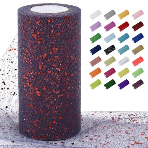 Uiopa Tüllstoff Glitzer 15cm x 22m Tüll Rolle Tüllband Dunkelblau Pailletten Dekostoff Glitzerband für Tutu Röcke, Geschenkverpackung, Hochzeitsdekoration, DIY Handwerk Uiopa Tüllstoff Glitzer 15cm x 22m Tüll Rolle Tüllband Dunkelblau Pailletten Dekostoff Glitzerband für Tutu Röcke, Geschenkverpackung, Hochzeitsdekoration, DIY Handwerk von Uiopa