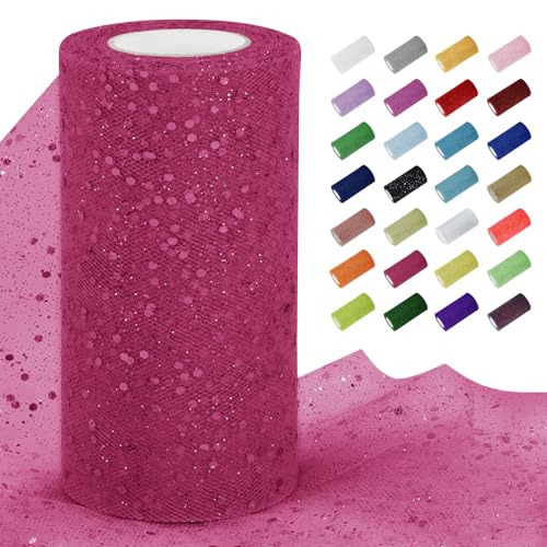 Uiopa Tüllstoff Glitzer 15cm x 22m Tüll Rolle Tüllband Pfirsichrot Pailletten Dekostoff Glitzerband für Tutu Röcke, Geschenkverpackung, Hochzeitsdekoration, DIY Handwerk Uiopa Tüllstoff Glitzer 15cm x 22m Tüll Rolle Tüllband Pfirsichrot Pailletten Dekostoff Glitzerband für Tutu Röcke, Geschenkverpackung, Hochzeitsdekoration, DIY Handwerk von Uiopa