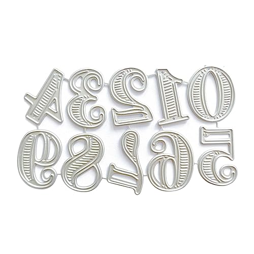 Zahlen-Präge-Stanzformen, Zahlen, Prägeschablonen für Geburtstagskarten, Scrapbooking, Bastelform Zahlen-Präge-Stanzformen, Zahlen, Prägeschablonen für Geburtstagskarten, Scrapbooking, Bastelform von Uitndvyte
