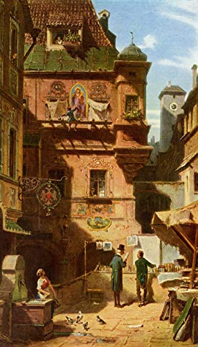 Uiujiij Malen Nach Zahlen Malen Für Erwachsene Carl Spitzweg Berühmtes Gemälde Kunst Und Wissenschaft Leinwand Art Kit Diy Ölgemälde Für Anfänger von Uiujiij