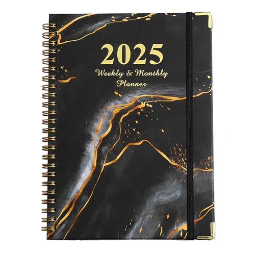 Kalender 2025 Buchkalender 2025 Wochenplaner Ringbuch 21.1 * 15cm, 12 Monate Terminplaner (Jan.2025-Dez.2025), 80 Blätter Kalender 2025 Daily Planner Notizbuch (B) von Uixxducc