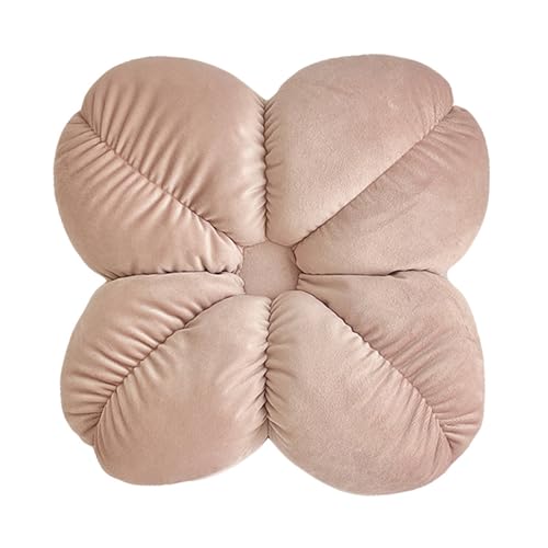 Uixxducc Kuschelkissen Kinder Blumenkissen, Weiche Flauschige Blumenform Zierkissen Sofakissen, Plüsch Kissen Dekokissen für Kinderzimmer Schlafzimmer Deko 40cm (Rosa) von Uixxducc