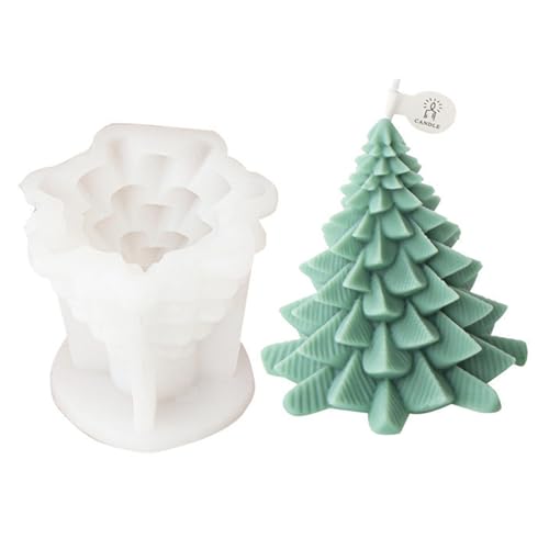 Weihnachten Kerzenform Silikon,Weihnachtsbaum Kerzenform,3D Weihnachtsbaum Silikonform Weihnachten Silikon Gießform Weihnachten Baum Giessformen Silikon Kerzenform (C) von Uixxducc