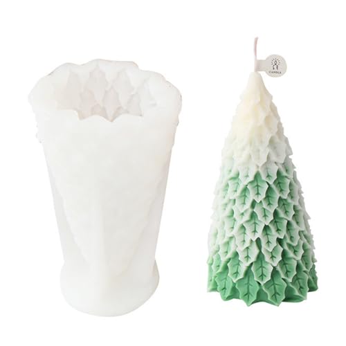 Weihnachten Kerzenform Silikon,Weihnachtsbaum Kerzenform,3D Weihnachtsbaum Silikonform Weihnachten Silikon Gießform Weihnachten Baum Giessformen Silikon Kerzenform (D) von Uixxducc