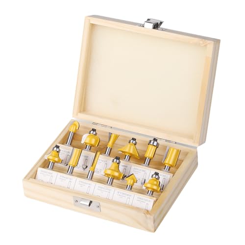 1/4 Schaft Joint Router Bit Set Holzbearbeitung Gravur Bit Fräser von Ukbzxcmws