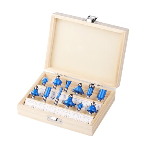 1/4 Schaft Joint Router Bit Set Holzbearbeitung Gravur Bit Fräser von Ukbzxcmws