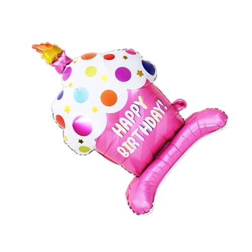 Große Happy Birthday-Kuchenballons, Cartoon-Kuchenballon, Aluminiumfolienballon für Babyparty, Party-Dekoration, Aluminiumfolienballon von Ukbzxcmws