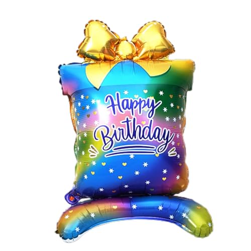 Große Happy Birthday-Kuchenballons, Cartoon-Kuchenballon, Aluminiumfolienballon für Babyparty, Party-Dekoration, Aluminiumfolienballon von Ukbzxcmws
