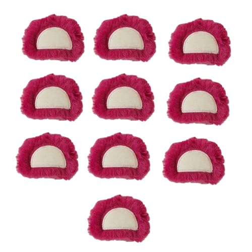 Süßigkeitenfarben, 10 Stück Bärenohr-Applikationen für Hüte, Kleidung, Nähen, Flicken, handgefertigte Kopfbedeckung, Haarspangen, Zubehör von Ukbzxcmws