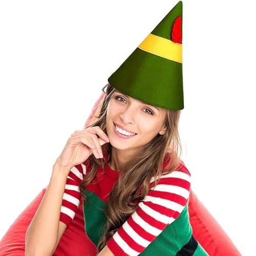 Ukbzxcmws Pelzige Weihnachtsmütze mit Feder für Feiertage, Partys, GivingKindness Kegel, Hut, Neujahr, Party, Cosplay, Zubehör, Weihnachtskostüme für Jungen von Ukbzxcmws