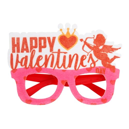 Ukbzxcmws Valentinstagsbrille für Valentinstag, Dekoration, herzförmige Brille für Valentinstag, Party, Zubehör, Foto-Requisiten, Kostüm, Valentinstag-Sonnenbrille von Ukbzxcmws