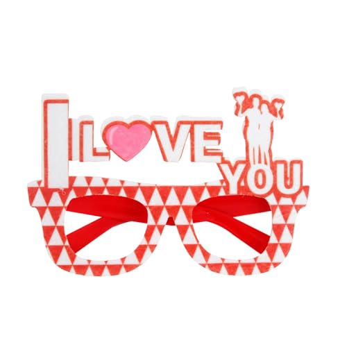 Ukbzxcmws Valentinstagsbrille für Valentinstag, Dekoration, herzförmige Brille für Valentinstag, Party, Zubehör, Foto-Requisiten, Kostüm, Valentinstag-Sonnenbrille von Ukbzxcmws