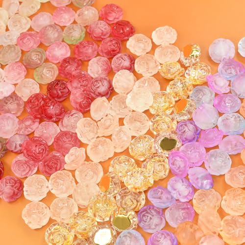 50-pcs Cute Slime Charms Mixed Set Harz Flatback Making Supplies für DIY Craft Making und Ornament Scrapbooking Perlen Verschiedene Süßigkeiten Obst Kuchen Ornament von Ulalaza