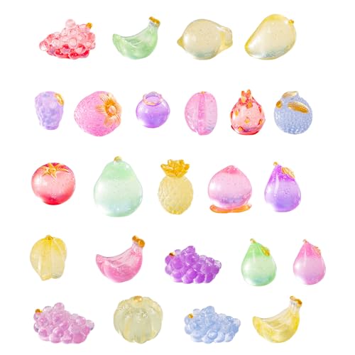 50pcs Harz Mini Frucht Snacks Schlamm Charms gemischt Set Handwerk Zubehör DIY Miniatur Szene Layout Mikro Home Dekoration 50pcs Harz Mini Frucht Snacks Schlamm Charms gemischt Set Handwerk Zubehör DIY Miniatur Szene Layout Mikro Home Dekoration von Ulalaza