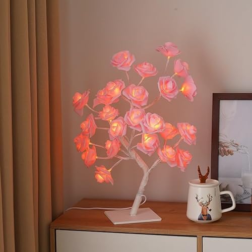 Rosenbaum Licht mit 24 Leds USB-Versorgung Warm Draht Bettseite Licht mit Schalter für Home Room Dekor von Ulalaza