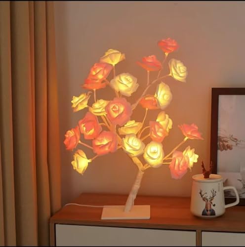 Rosenbaum Licht mit 24 Leds USB-Versorgung Warm Draht Bettseite Licht mit Schalter für Home Room Dekor von Ulalaza