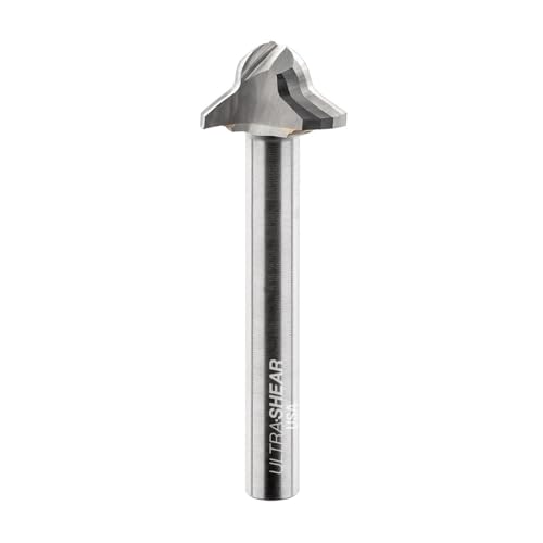 Ultra-Shear Juice Groove Router Bits, 3/20.3 cm Cove with 30° Fase, Carbide Head, USA Made, 3 Flute, CNC Bits for Cutting Board Grooves - US2375JG von Ultra-Shear