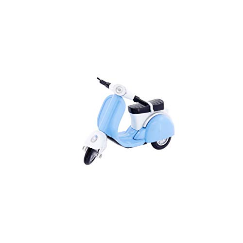 Scooter Vespa hellblau Modell Metall mit Feder - 11 x 5 x 8 cm für Kinder von Ulysse