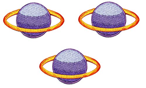 Umama 3 Stück Planet Weltraum Patch Niedlich Lila Saturn Planet mit Ringen Cartoon Aufbügler Bestickte Patches Applikationen Nadel Handwerk Maschine Stickerei Kleidung Zubehör Nähen DIY Umama 3 Stück Planet Weltraum Patch Niedlich Lila Saturn Planet mit Ringen Cartoon Aufbügler Bestickte Patches Applikationen Nadel Handwerk Maschine Stickerei Kleidung Zubehör Nähen DIY von Umama