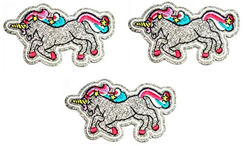 Umama Patch Set von 3 Pegasus Pony Fantasy Applikation Patch Pferd Niedlich Einhorn Cartoon Bestickte Aufbügler Basteln Dekorative Reparatur Logo Stoff Jeans Jacken Schuhe Kappen Taschen von Umama